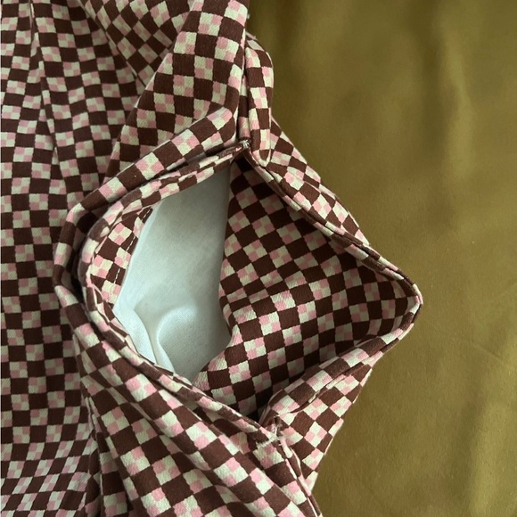 New Levi’s checkered spaghetti strap casual mini dress size L - Picture 8 of 14